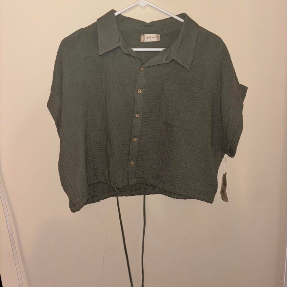 Altar-d-state Women's Green and Khaki Blouse
